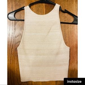 Tan Hollister crop top